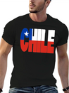 Chile Flag Stencil Lightweight Cotton T-Shirt – Daily Comfort Graphic Shirt