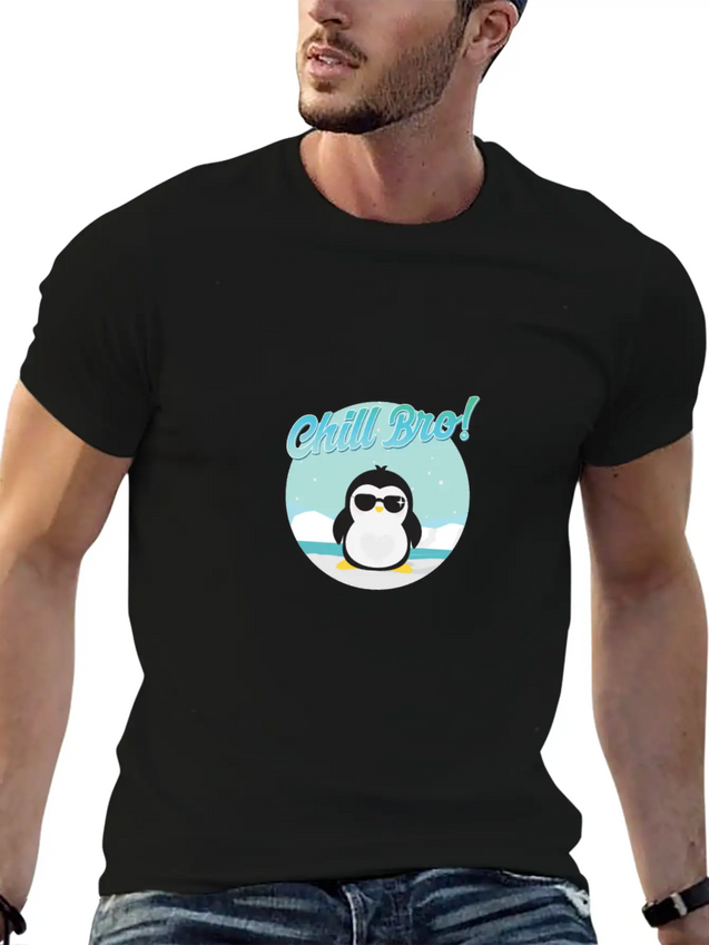 Chill Bro Lightweight Cotton T-Shirt – Daily Comfort Graphic Shirt