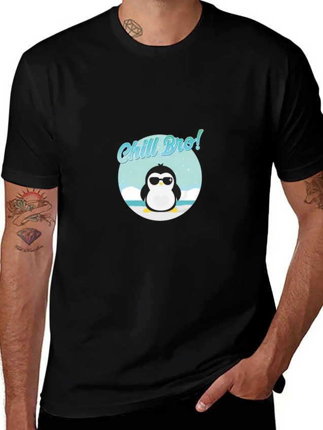 Chill Bro Lightweight Cotton T-Shirt – Daily Comfort Graphic Shirt