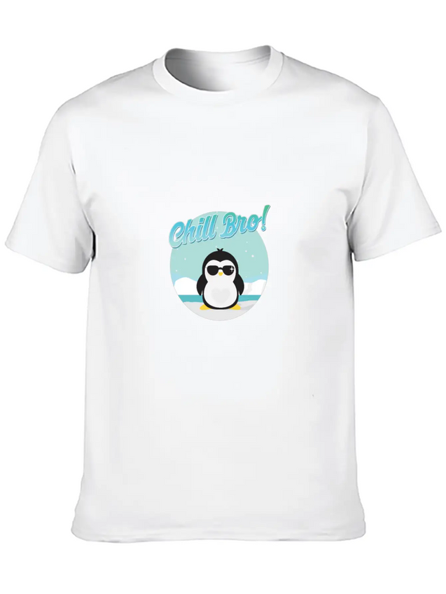 Chill Bro Lightweight Cotton T-Shirt – Daily Comfort Graphic Shirt