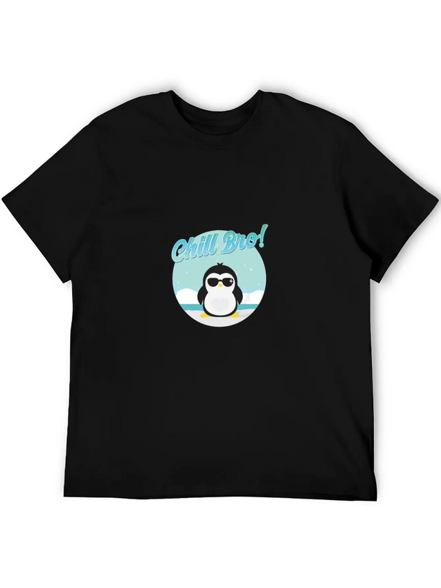 Chill Bro Lightweight Cotton T-Shirt – Daily Comfort Graphic Shirt