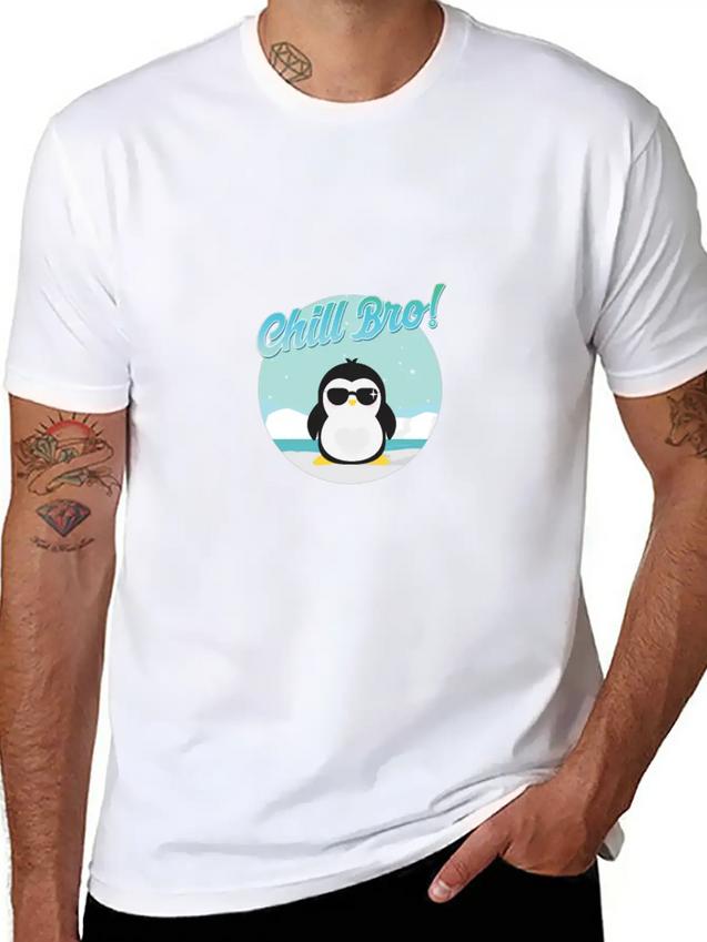 Chill Bro Lightweight Cotton T-Shirt – Daily Comfort Graphic Shirt