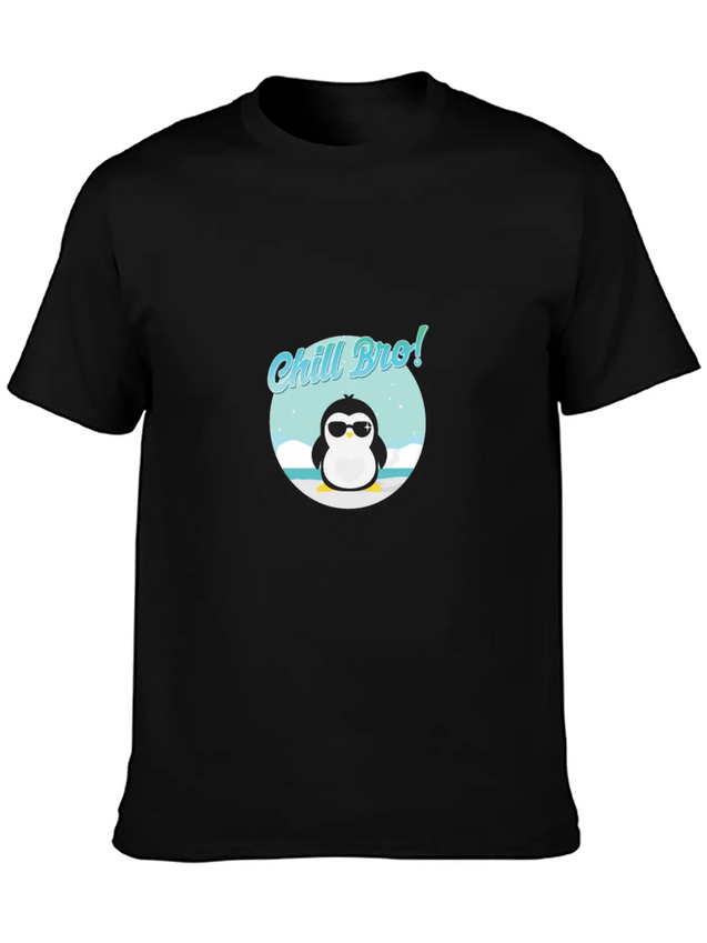 Chill Bro Lightweight Cotton T-Shirt – Daily Comfort Graphic Shirt