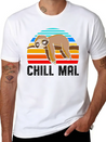 Chill Mal Faultier Lightweight Cotton T-Shirt – Daily Comfort Graphic Shirt