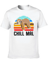 Chill Mal Faultier Lightweight Cotton T-Shirt – Daily Comfort Graphic Shirt