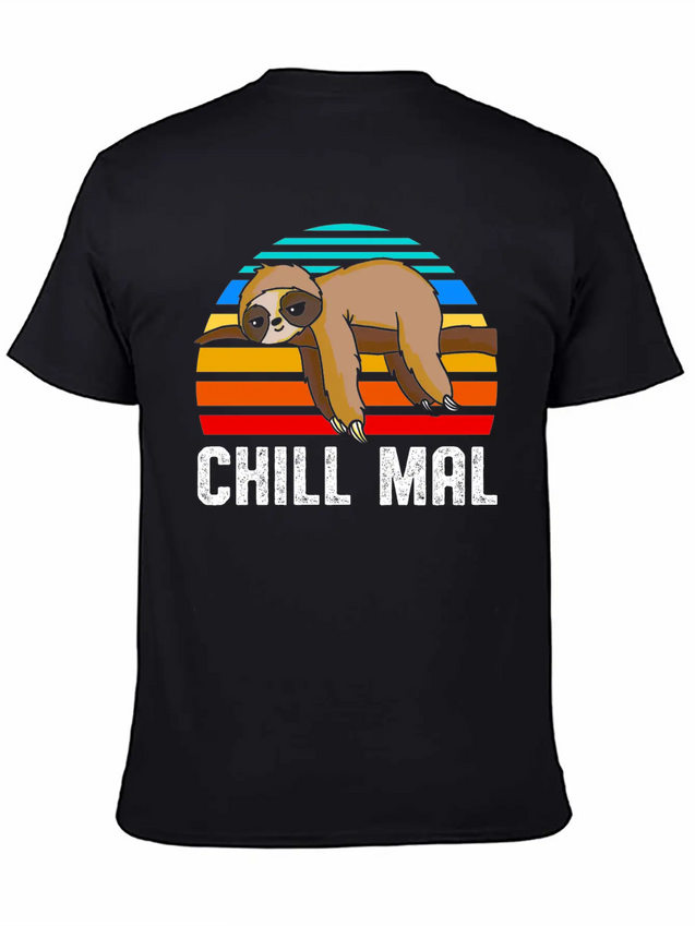 Chill Mal Faultier Lightweight Cotton T-Shirt – Daily Comfort Graphic Shirt