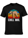 Chill Mal Faultier Lightweight Cotton T-Shirt – Daily Comfort Graphic Shirt