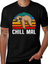 Chill Mal Faultier Lightweight Cotton T-Shirt – Daily Comfort Graphic Shirt