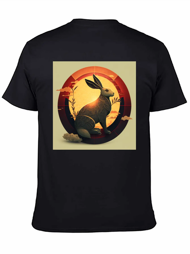 Chinese New Year The Year Of The Rabbit Lightweight Cotton T-Shirt – Daily Comfort Graphic Shirt