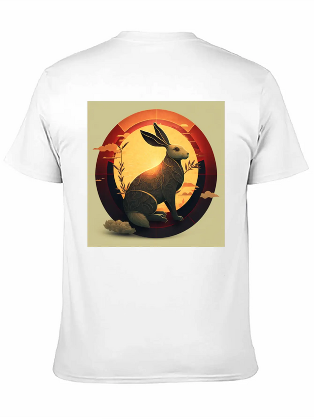 Chinese New Year The Year Of The Rabbit Lightweight Cotton T-Shirt – Daily Comfort Graphic Shirt