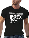 Chiropractic Spine Treatment SaurusRex Spinal Lightweight Cotton T-Shirt – Daily Comfort Graphic Shirt