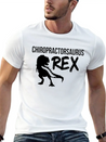 Chiropractic Spine Treatment SaurusRex Spinal Lightweight Cotton T-Shirt – Daily Comfort Graphic Shirt