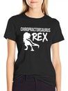 Chiropractic Spine Treatment SaurusRex Spinal Lightweight Cotton T-Shirt – Daily Comfort Graphic Shirt