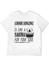 Choir Singing Cleans Your Soul Funny T-Shirt Gift Lightweight Cotton T-Shirt – Daily Comfort Graphic Shirt