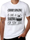Choir Singing Cleans Your Soul Funny T-Shirt Gift Lightweight Cotton T-Shirt – Daily Comfort Graphic Shirt