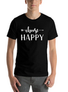 Choose Happy Lightweight Cotton T-Shirt – Daily Comfort Graphic Shirt
