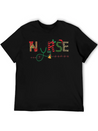 Christmas Theme Nurse T Shirt Lightweight Cotton T-Shirt – Daily Comfort Graphic Shirt