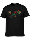 Christmas Theme Nurse T Shirt Lightweight Cotton T-Shirt – Daily Comfort Graphic Shirt