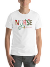 Christmas Theme Nurse T Shirt Lightweight Cotton T-Shirt – Daily Comfort Graphic Shirt