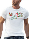 Christmas Theme Nurse T Shirt Lightweight Cotton T-Shirt – Daily Comfort Graphic Shirt