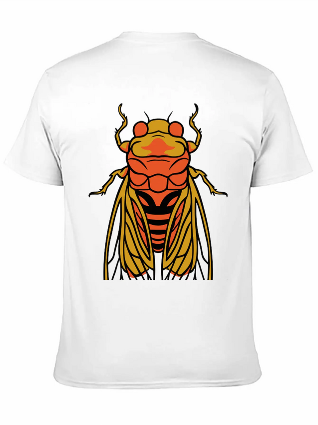 Cicada Vector 3 Colors Lightweight Cotton T-Shirt – Daily Comfort Graphic Shirt