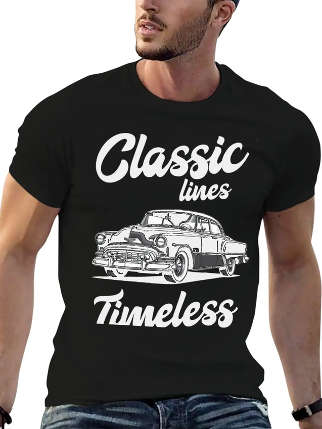 Classic Lines Timeless Designs Lightweight Cotton T-Shirt – Daily Comfort Graphic Shirt
