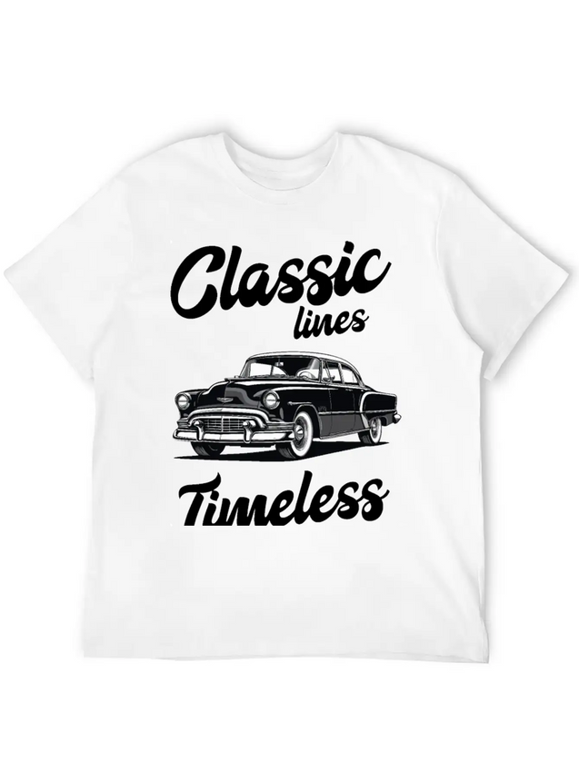 Classic Lines Timeless Designs Lightweight Cotton T-Shirt – Daily Comfort Graphic Shirt