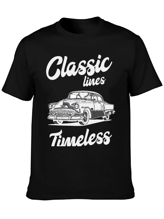 Classic Lines Timeless Designs Lightweight Cotton T-Shirt – Daily Comfort Graphic Shirt