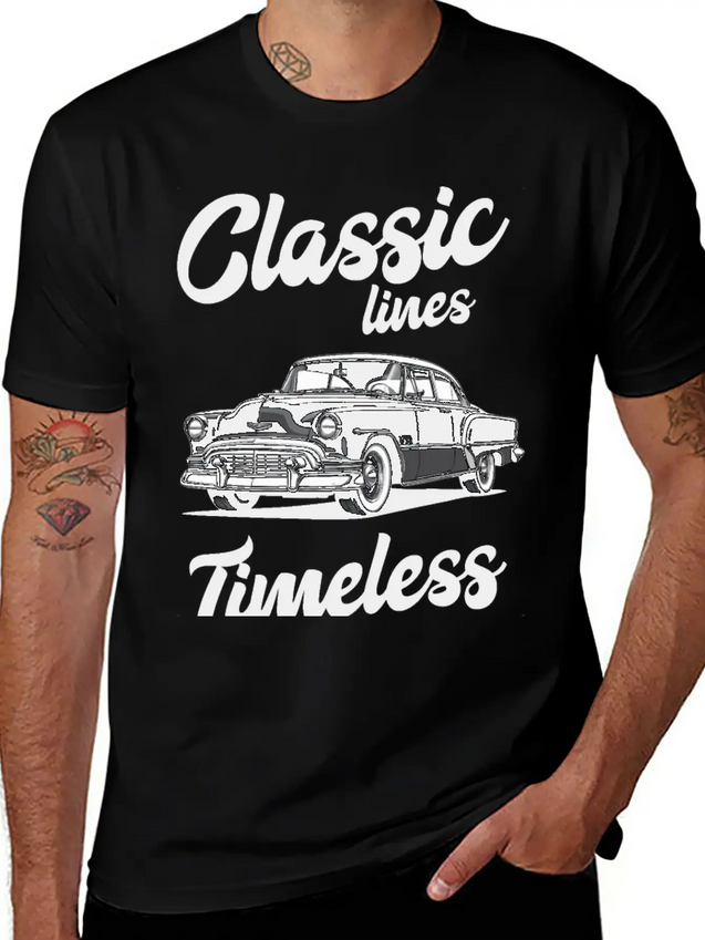 Classic Lines Timeless Designs Lightweight Cotton T-Shirt – Daily Comfort Graphic Shirt