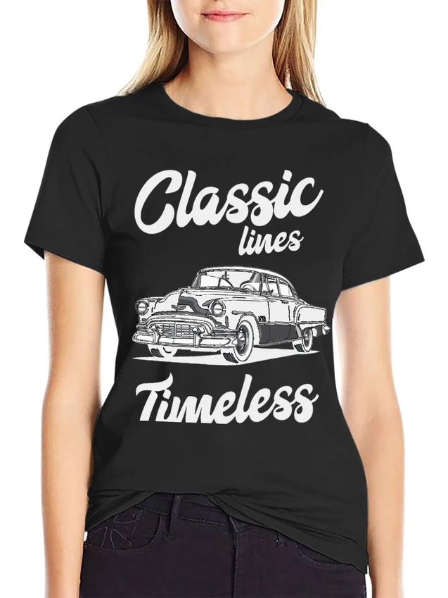 Classic Lines Timeless Designs Lightweight Cotton T-Shirt – Daily Comfort Graphic Shirt