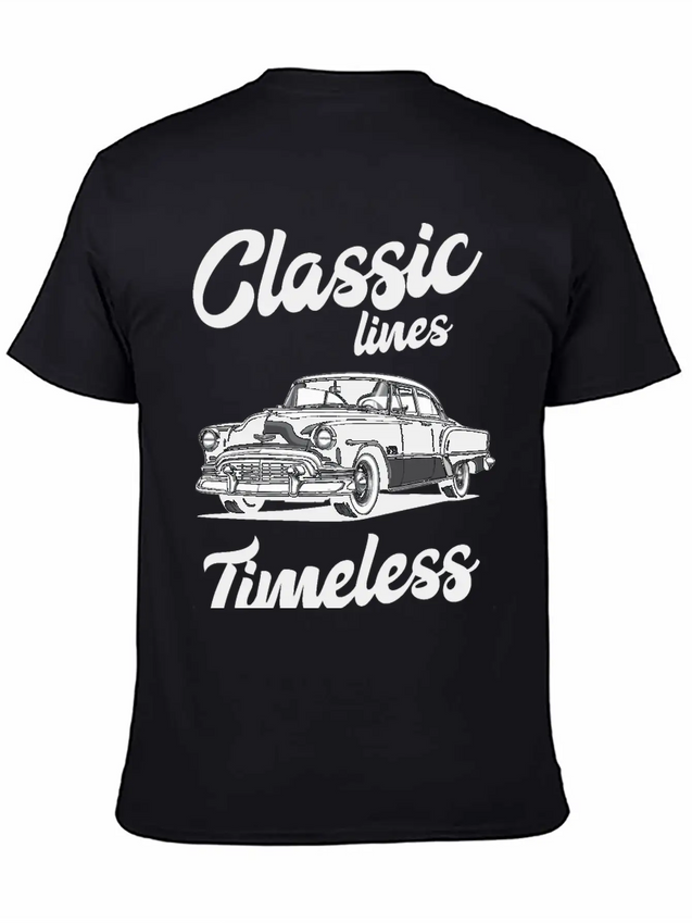 Classic Lines Timeless Designs Lightweight Cotton T-Shirt – Daily Comfort Graphic Shirt
