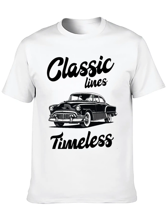 Classic Lines Timeless Designs Lightweight Cotton T-Shirt – Daily Comfort Graphic Shirt