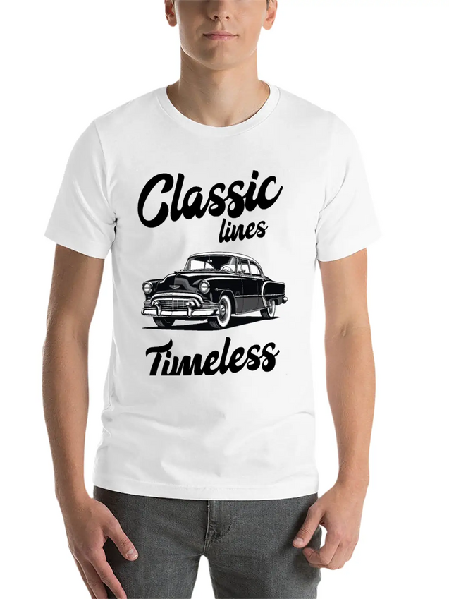 Classic Lines Timeless Designs Lightweight Cotton T-Shirt – Daily Comfort Graphic Shirt