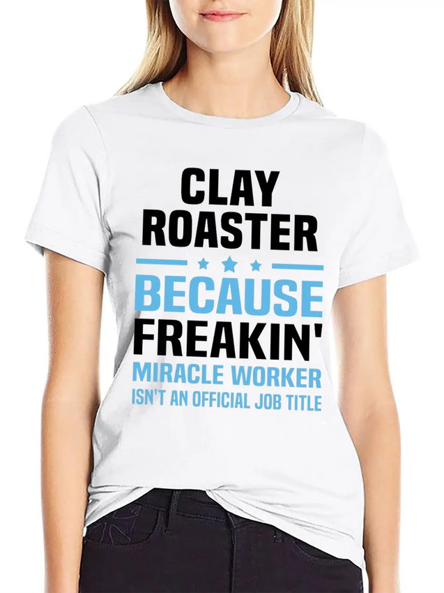 Clay Roaster Lightweight Cotton T-Shirt – Daily Comfort Graphic Shirt