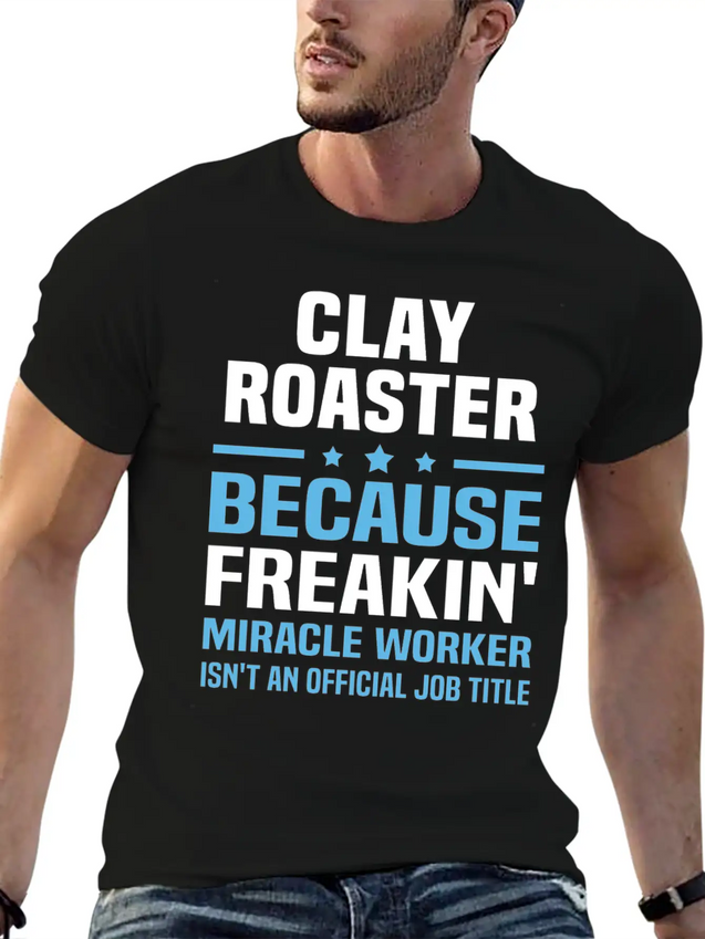 Clay Roaster Lightweight Cotton T-Shirt – Daily Comfort Graphic Shirt
