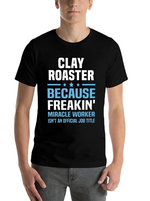 Clay Roaster Lightweight Cotton T-Shirt – Daily Comfort Graphic Shirt