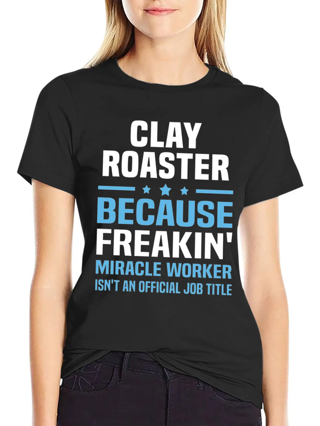 Clay Roaster Lightweight Cotton T-Shirt – Daily Comfort Graphic Shirt