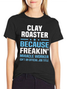 Clay Roaster Lightweight Cotton T-Shirt – Daily Comfort Graphic Shirt