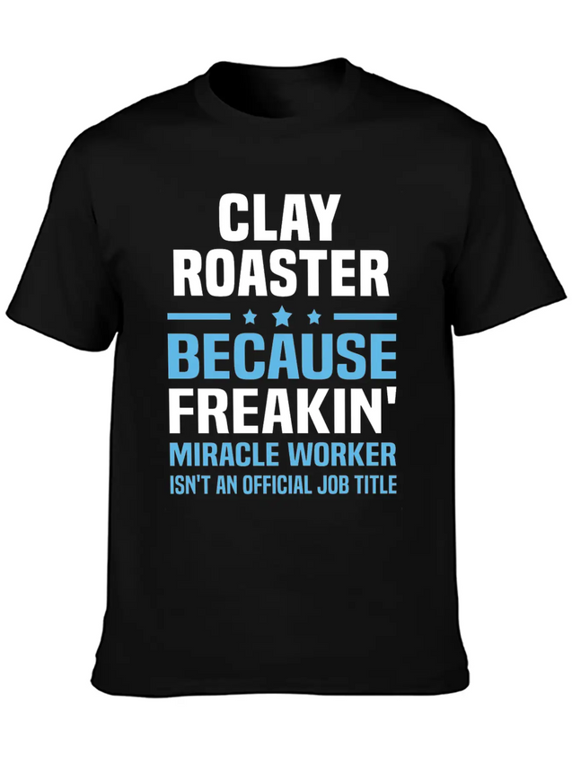 Clay Roaster Lightweight Cotton T-Shirt – Daily Comfort Graphic Shirt