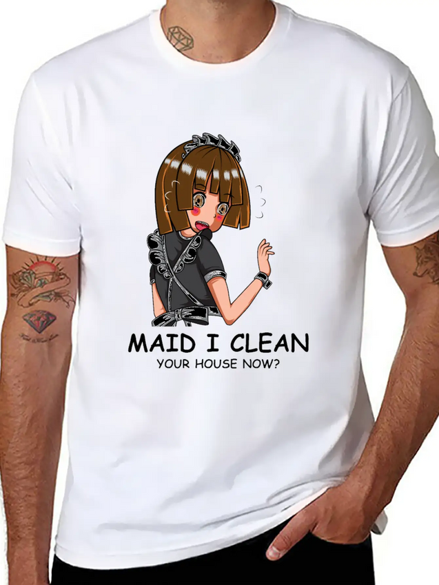 Clean House Industrious Person Gift Lightweight Cotton T-Shirt – Daily Comfort Graphic Shirt