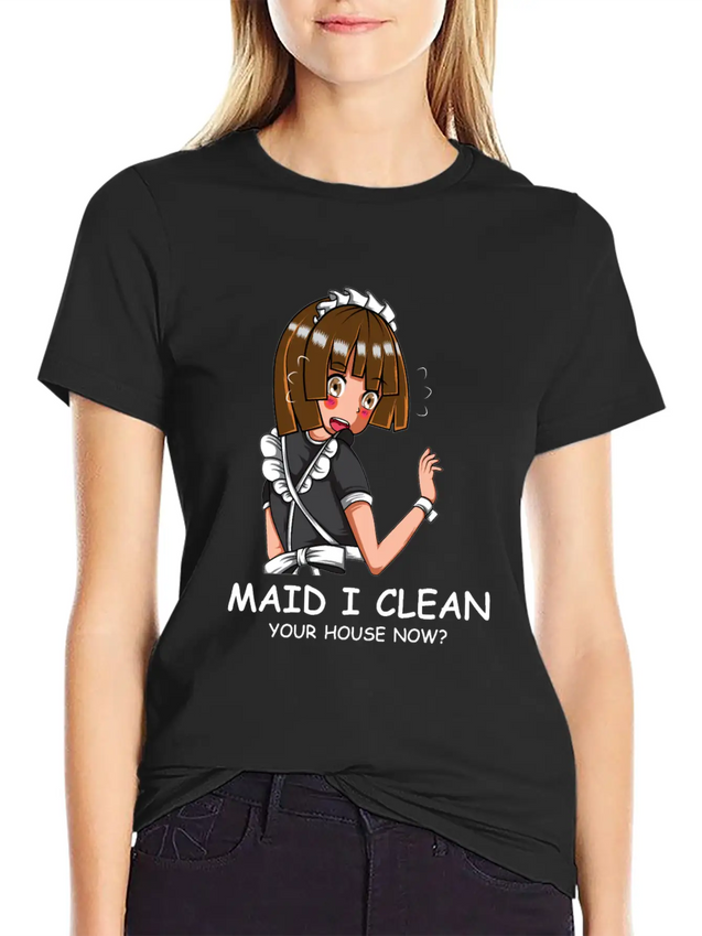 Clean House Industrious Person Gift Lightweight Cotton T-Shirt – Daily Comfort Graphic Shirt