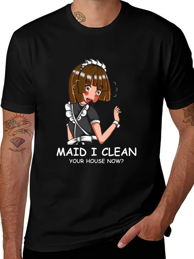 Clean House Industrious Person Gift Lightweight Cotton T-Shirt – Daily Comfort Graphic Shirt