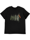 Climbing Squirrel Critter Romantic Twilight Forest Lightweight Cotton T-Shirt – Daily Comfort Graphic Shirt