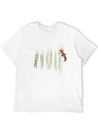 Climbing Squirrel Critter Romantic Twilight Forest Lightweight Cotton T-Shirt – Daily Comfort Graphic Shirt