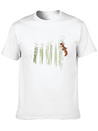 Climbing Squirrel Critter Romantic Twilight Forest Lightweight Cotton T-Shirt – Daily Comfort Graphic Shirt