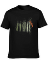 Climbing Squirrel Critter Romantic Twilight Forest Lightweight Cotton T-Shirt – Daily Comfort Graphic Shirt