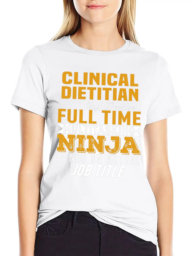 Clinical Dietitian Lightweight Cotton T-Shirt – Daily Comfort Graphic Shirt