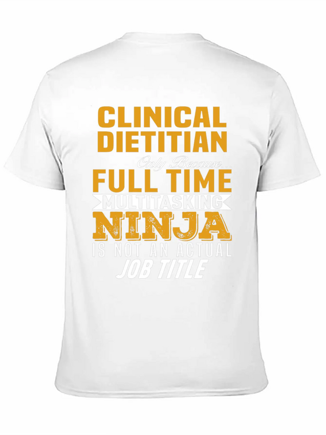 Clinical Dietitian Lightweight Cotton T-Shirt – Daily Comfort Graphic Shirt