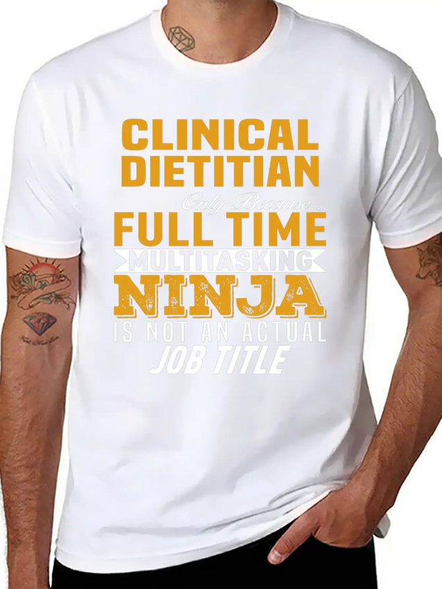 Clinical Dietitian Lightweight Cotton T-Shirt – Daily Comfort Graphic Shirt