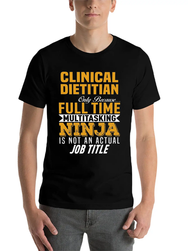 Clinical Dietitian Lightweight Cotton T-Shirt – Daily Comfort Graphic Shirt